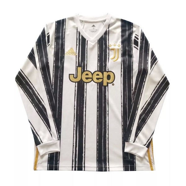 Tailandia Camiseta Juventus Primera equipo ML 2020-21 Blanco Negro